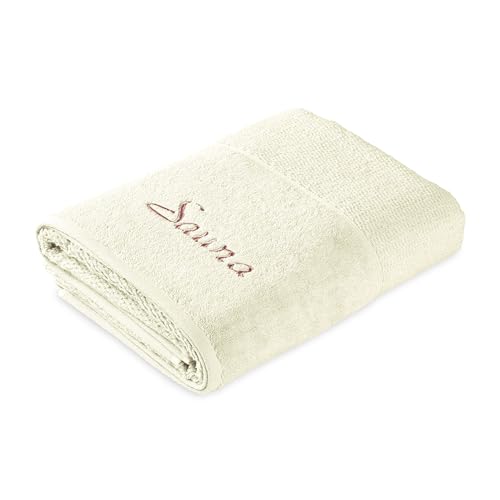 frottana Pearl Saunatuch 80 x 200 cm aus 100% Baumwolle, ivory – Ansicht 1