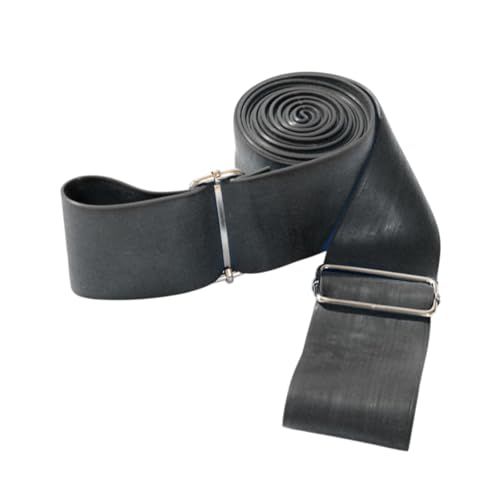Menolana Yoga Strap Workout Band Auxiliary Equipment with Buckle Stretching Strap Resistance Band for Muscle Training Fitness Home Gym, Black