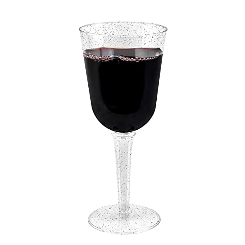 BloominGoods Einweg-Weingläser aus Kunststoff, 284 ml, transparent, 50 Stück Cover