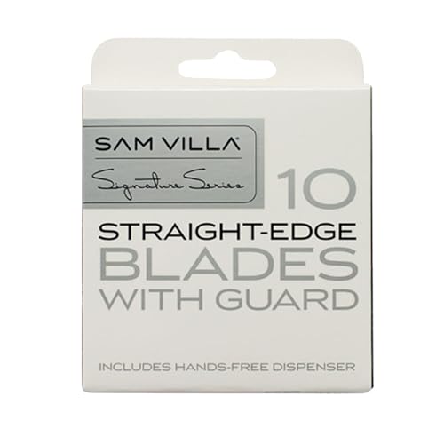 Sam Villa Signature Series Straight Razor Hair Cutting Razor Blade Refill (Set of 10)