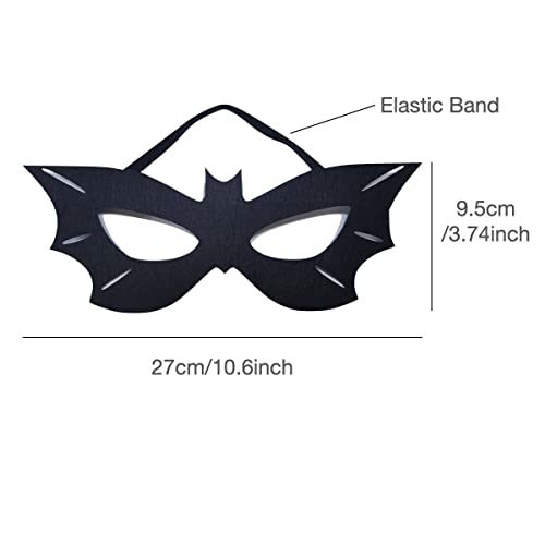 Southsky Batgirl Black Red Eye Mask, Half Face Halloween Costume Cosplay