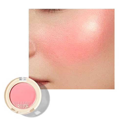 頬の赤面フェイスチークのためのコンパクトブッシュパレットマットパウダーメイクナチュラルルックチークティントフェイスブラッシュギフトマットパウダーメイク