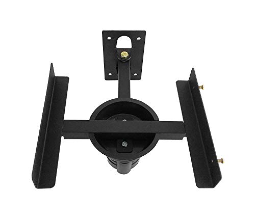 Image of Audiovan Adjustable Speaker Wall Mount Bracket with Swivel 8 x 12 Inches Pair (2 Bracket) (Speaker Wall Mount 8 x 12 Inches, Black)