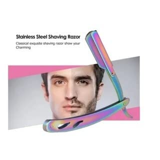 Navalhete Profissional Barbear Navalha Barbeiro/Cabelereiro Aço Inox Original (Preto)