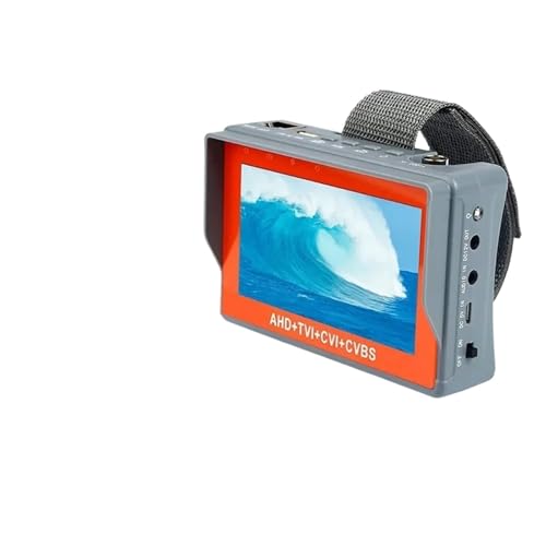 CCTV Tester, PEGATAH IV8W-L 8MP 4K testeur de vidéosurveillance caméra sécurité moniteur 5 pouces for 4 en 1 TVI AHD CVI analogique Test vidéo(CCTV Tester IV5)