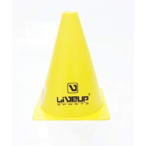 CONE DE AGILIDADE - 18CM - AMARELO - LIVEUP SPORTS