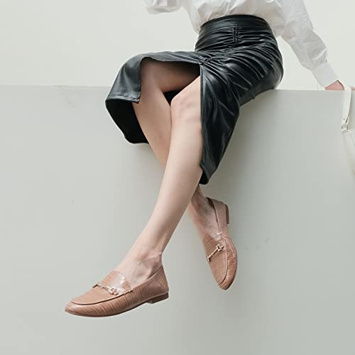 Image of JENN ARDOR Loafers for Women Flats Shoes Womens Penny Loafers Slip On Pointed Toe Comfortable Office Work Driving Flats Fashion Dress Shoes for Women