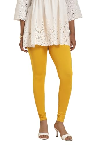 Image of TWIN BIRDS Tailored Cut and Classic Fit Super Stretchable Elastane Fabric Churidar Leggings for Women