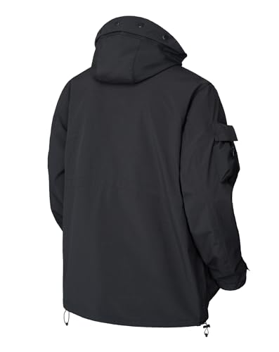 Image of MFCT Men's Techwear Waterproof Windbreaker with Funnel Hoodie