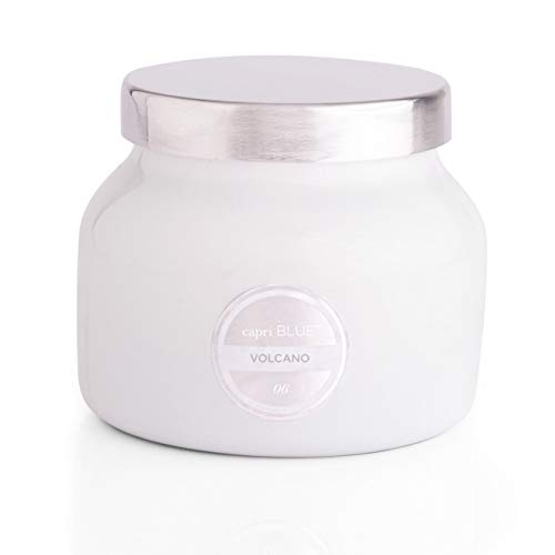 Capri Blue Volcano Scented and Luxury Glass Jar Candles for Home Scented with Tropical Fruit & Sugared Citrus - Soy Wax Blend, White Color (8 Oz) - Image 4