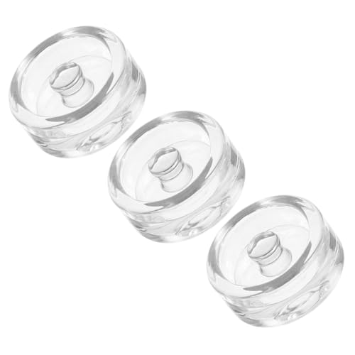 Alipis 3 Piezas Pesas de Tarro de albañil frascos con Tapa Avena Durante la Noche con Tapas tarros de Cristal Pesos prácticos de Vidrio Tapas de fermentación multifunción