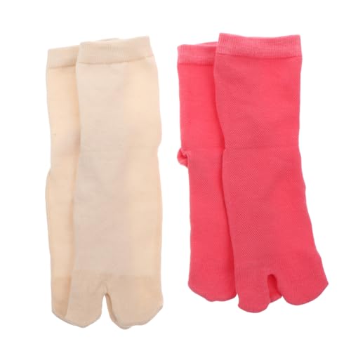 COSMEVIVI 2 Pairs Women's Toe Topper Socks Mesh Socks for Women Lightweight Skin-friendly Cotton
