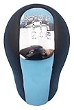 Para Toyota Para Corolla Para Verso RAV4 Para Yaris Perilla de cambio de marchas de cuero PU cromado de 5 6 velocidades MT Palanca de cambios Palanca de cambios;