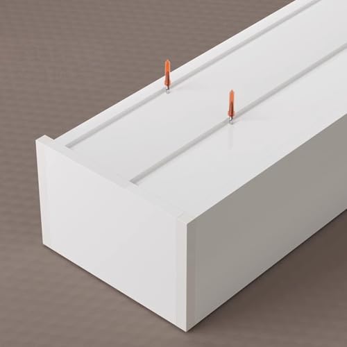 Riel de cortina extra largo y decorativo para montaje en techo con doble carril