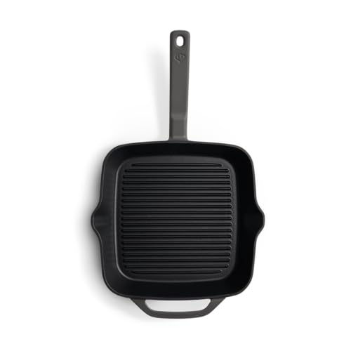 Foto von SPRINGLANE Gusseisen Grillpfanne Grau, 26 cm - Emailliert - Steakpfanne mit Grillstreben - Für alle Herdarten inkl. Induktion geeignet