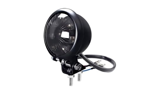 Feu arrière de moto à 8 LED avec lentille fumée et look rétro
