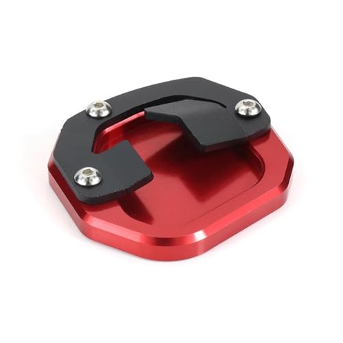 Extension béquille Tenere 700 évitez la chute de votre moto sur sol meuble rouge
