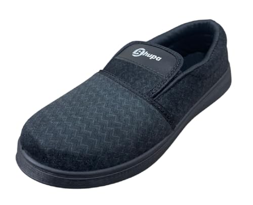 Image of Men's Slip-On Casual Shoes | Lightweight Comfortable Loafers for Men | Textured Design | Anti-Slip Sole Walking Shoes for Men