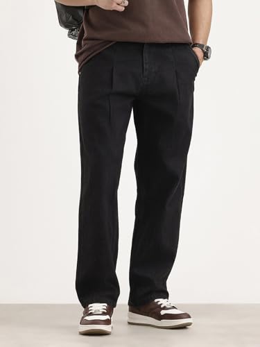 Image of WROGN Men's Loose Fit Jeans | Mid Rise | Jeans for Man