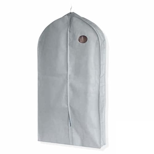 Breathable Non-Woven Garment Covers Zippered Hanging Clothes Storage Bag with Transparent Window Dustproof Suit and Dress Protector for
