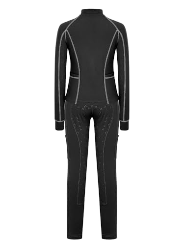 Ensemble gymnastique enfant performance respirant avec pull zippé