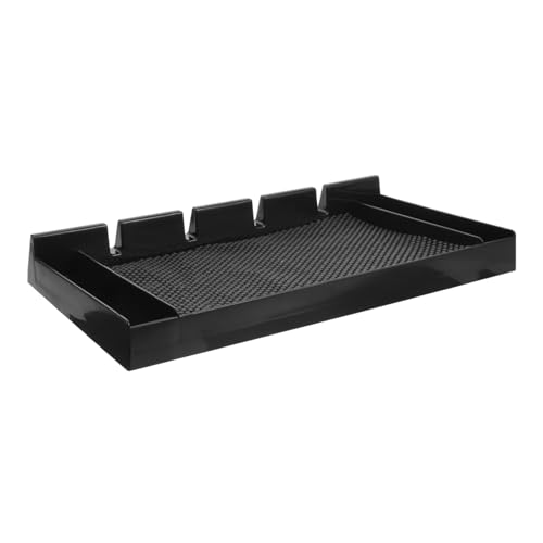 OUNONA Clipper Storage Box for Barber Station Hair Salon Clippers Holder Slip Mat Organize and Styling Tools Desk