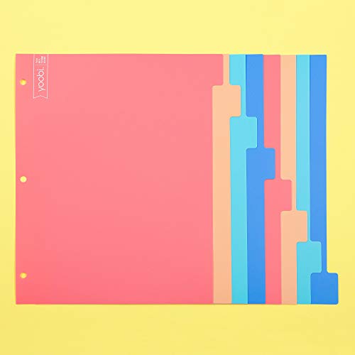 Yoobi-Dividers-8-Tab-Multicolor-Variety-Pack-of-4-Fits-in-a-Standard-3-ring-Binder