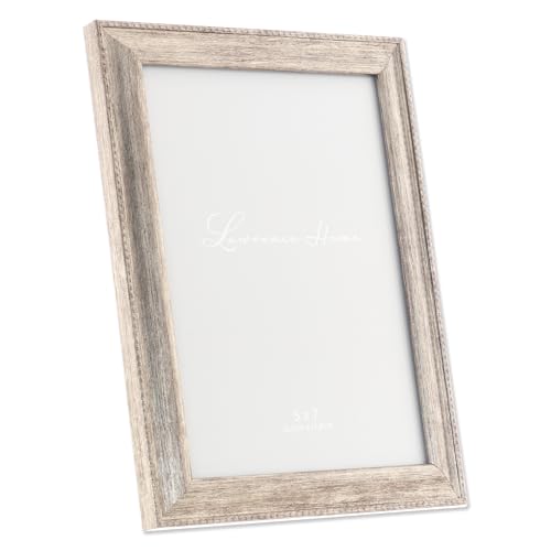 Image of Lawrence Frames Classic Bead Picture Frame, 5x7, Silver