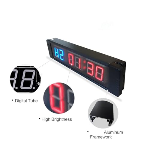 Temporizador digital 2 piezas con control remoto para gimnasio miniatura 4