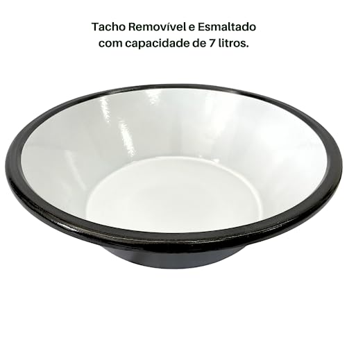 Fritadeira Elétrica Industrial Redonda Tacho Esmaltada 7 Litros (220)