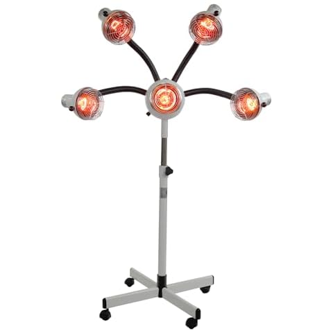 Skin Act 5 Head Infrared Heat Lamp with Flexible Arms, Infra red lamp, Infrared Light Cover
