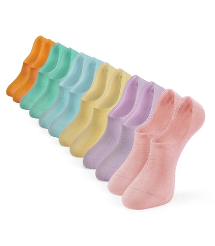 Image of Breslatte No Show Socks Womens Men Non-slip Soft Cotton Invisible Socks for Women Daily Sport