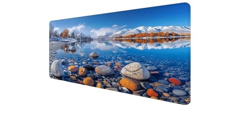 Tapis de bureau design montagne pour organiser votre espace PC portable
