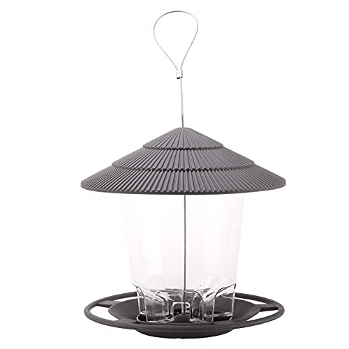 Flueyer Vogelfutterspender zum Aufhängen, aus Kunststoff, zum Aufhängen, für Wildvögel, für den Außenbereich, für Zuhause, Hof, Garten, Dekoration Cover