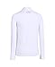 Under Armour Boys' ColdGear Armour Fitted Mock Shirt, White /Steel, Youth Small