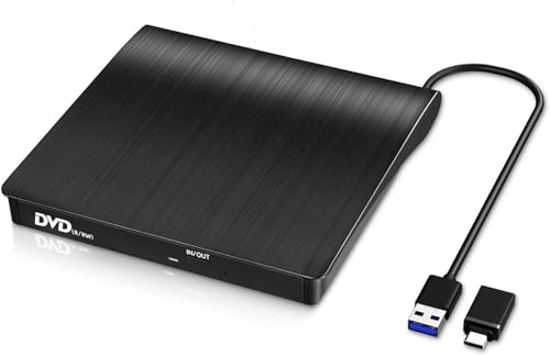 Lectora Externa CD DVD USB 3.0 y Type-C Krypore