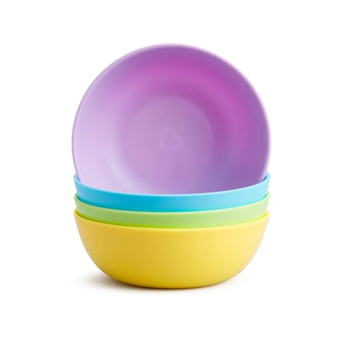 Munchkin 4-Pack Multi-Color Bowls for Feeding Toddlers