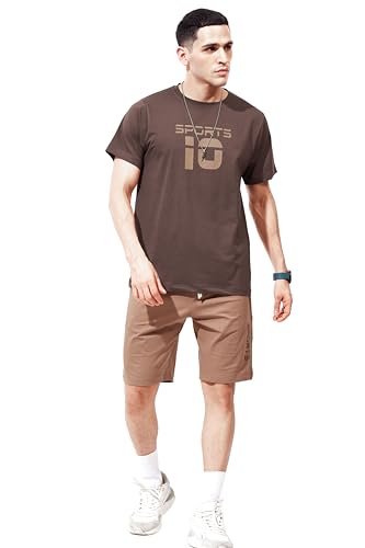 Image of WEET Cotton T-Shirt and Shorts Set for Men,Night Wear for Men,Men's Pyjama Set MCS143