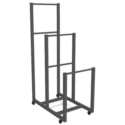 Scaffale portaoggetti con ruote – Carrello organizer per impieghi gravosi per magazzini e fabbriche