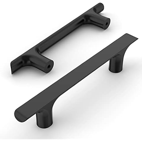 Amerdeco 10 Pack Matte Black Cabinet Pulls 3.75 Inch(96MM) Hole Centers Kitchen Cabinet Handles Hardware Kitchen Handles for Cabinets Cupboard Handles Drawer Pulls ZH0028 Cover