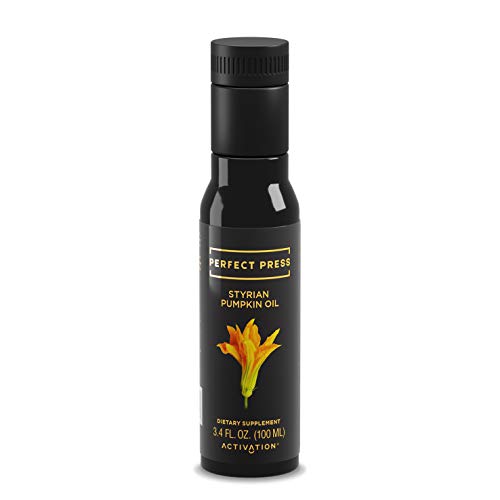 Activation Products, Perfect Press Styrian Pumpkin Oil – Powerful Antioxidant Pumpkin Seed Supplement – Organic, Vegan Liquid Pumpkin Seed Oil for Prostate, Bladder and Kidney Health, 100ml