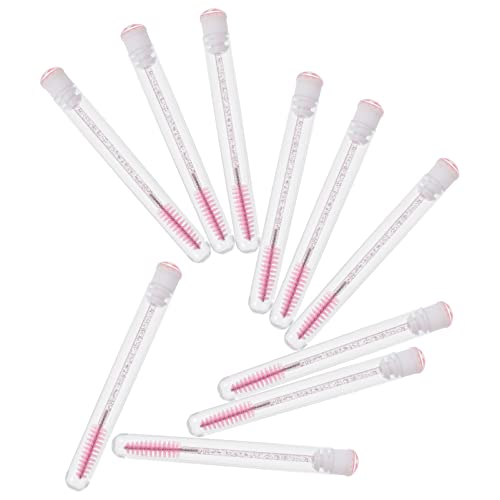 PartyKindom Disposable Mascara Eyelash Brushes 10pcs Set Women's Makeup Spoolies Easy to
