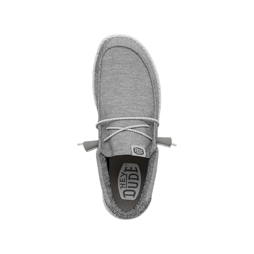 Image of HEYDUDE Men's Wally-Sport Knit Grey Size 15 | Men's Shoes | Men Slip-on Loafers | Comfortable & Light-Weight