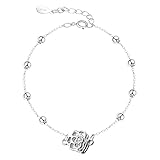 Generisch Choice Mensajes Pulsera Anillos Silver Flower Jewelry For Women Acero Imán Elegir Joyería, talla única, Metal