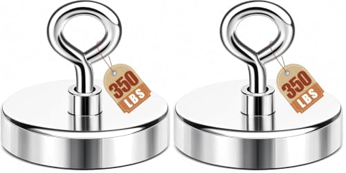 Image of DIYMAG Fishing Magnet, 2 Inch 350 Lbs Large Strong Magnets for Lifting (Pack of 2)