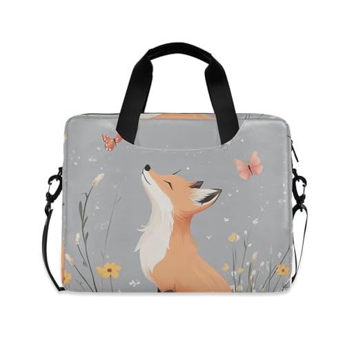 Sac à bandoulière pour ordinateur portable 15,6 pouces gris avec poignée