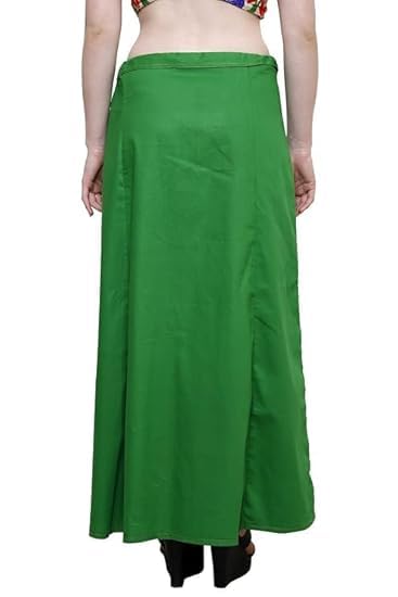 Image of Vlazom Women's Cotton Saree Petticoat - Pack of 5 Inskirts | Soft & Breathable Underskirts | Adjustable Drawstring Waist | Multicolor for Daily & Occasion Wear
