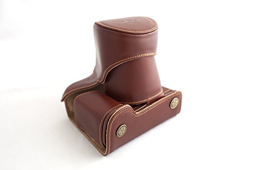 Sac housse pour Sony NEX-7 TP full camera case en cuir véritable de couleur marron