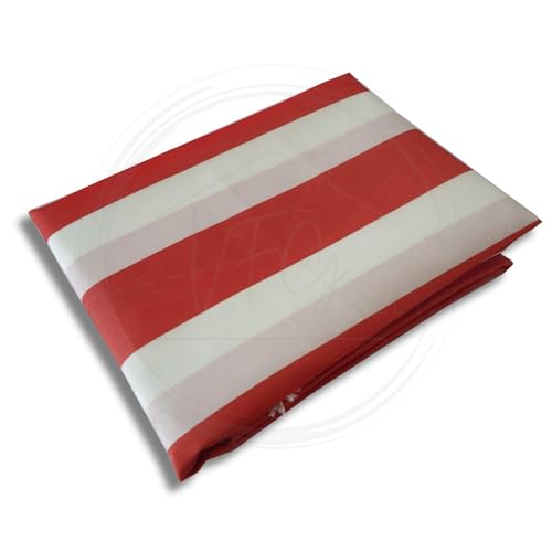 Toldo exterior a rayas rojo y blanco de 290 x 290 cm para terraza 5