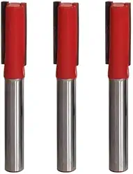 Fresa Reta Paralela 12mm Haste 6mm Metal Duro P/ Tupia (KIT COM 03 UN)